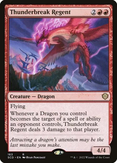 Thunderbreak Regent, Magic card SCD 163 — Starter Commander Decks set