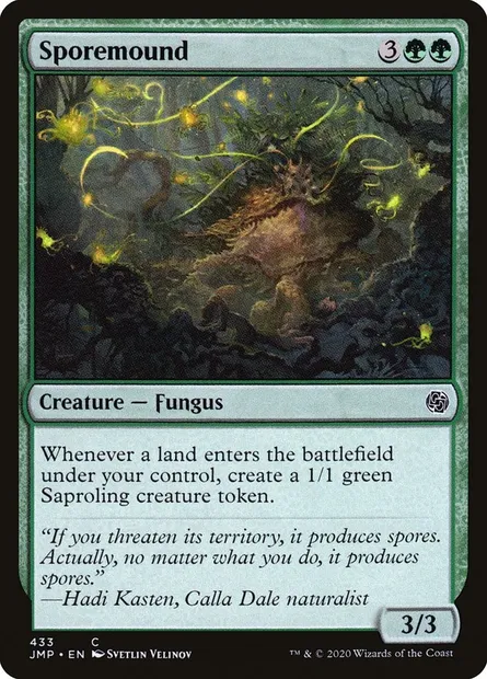 Sporemound, Magic card JMP 433 — Jumpstart set