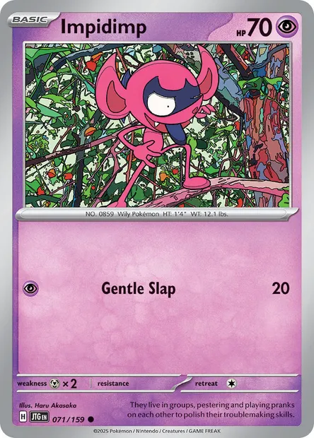 Impidimp, Pokémon card JTG 071 — Journey Together set