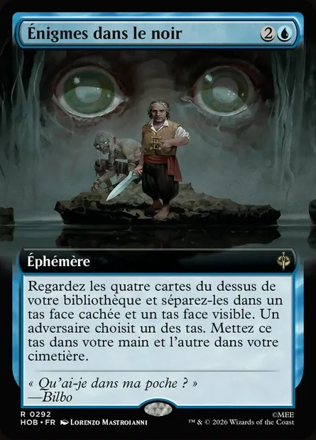 Énigmes dans le noir, carte Magic HOB 292 — extension The Hobbit