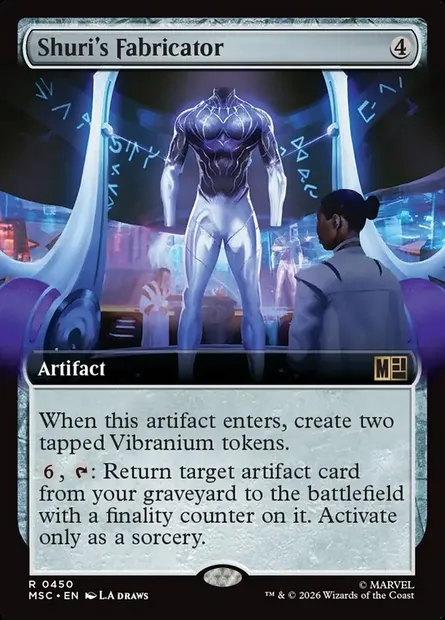 Shuri's Fabricator, Magic card MSC 450 — Marvel Super Heroes Commander set