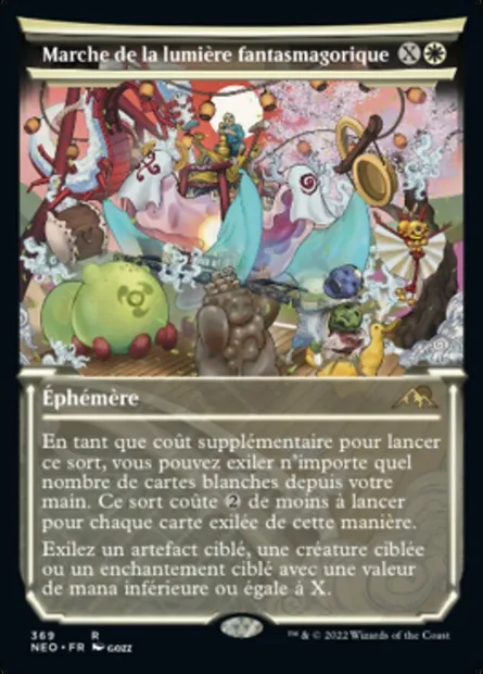 Marche de la lumière fantasmagorique, carte Magic NEO 369 — extension Kamigawa: La Dynastie Néon