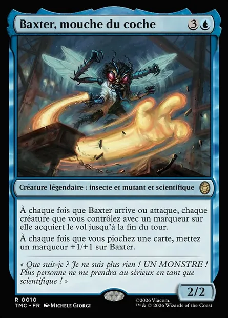 Baxter, mouche du coche, carte Magic TMC 10 — extension Teenage Mutant Ninja Turtles Eternal