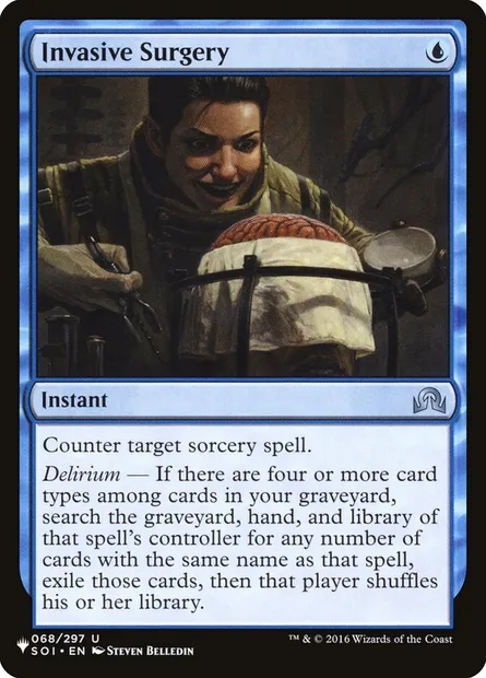 Invasive Surgery, Magic card PLST SOI-68 — The List set