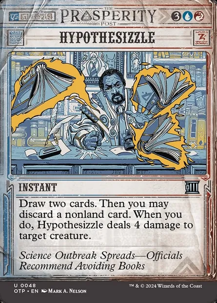 Hypothesizzle, Magic card OTP 48 — Breaking News set