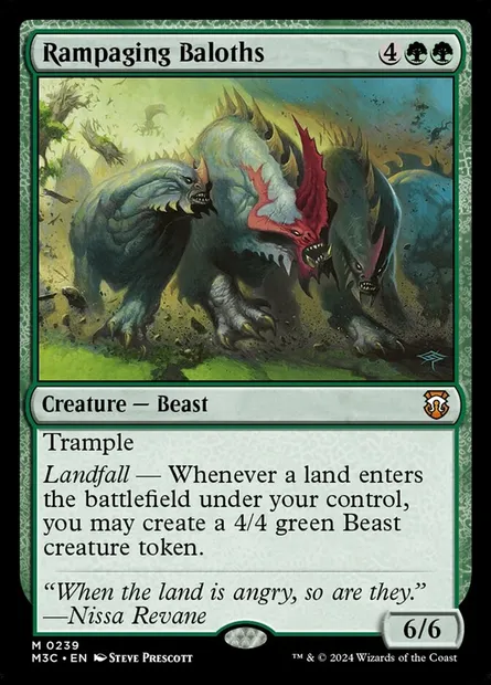 Rampaging Baloths, Magic card M3C 239 — Modern Horizons 3 Commander set