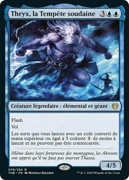 Thryx, la Tempête soudaine, carte Magic THB 76 — extension Theros Beyond Death