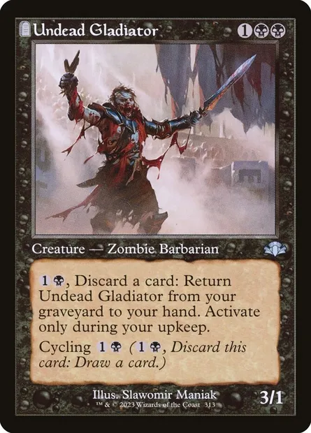 Undead Gladiator, Magic card DMR 313 — Dominaria Remastered set