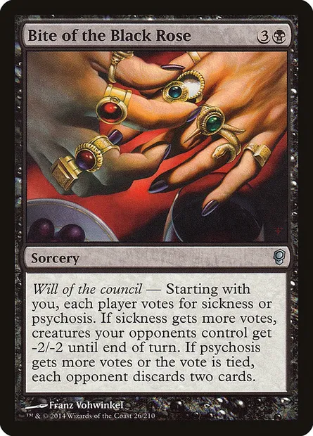 Bite of the Black Rose, carte Magic CNS 26 — extension Conspiration