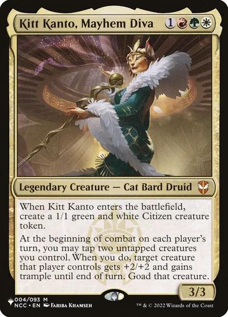 Kitt Kanto, Mayhem Diva, Magic card PLST NCC-4 — The List set