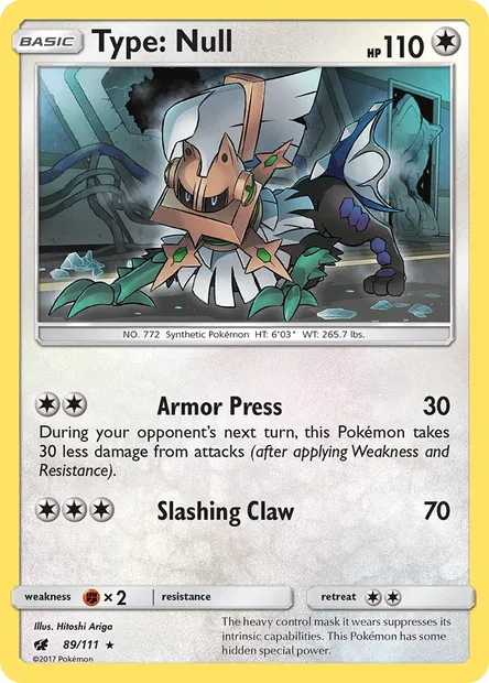Type: Null, Pokémon card CIN 89 — Crimson Invasion set