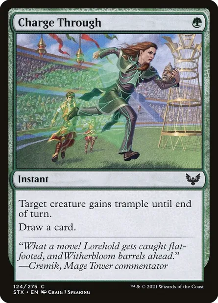 Charge Through, Magic card STX 124 — Strixhaven: School of Mages set