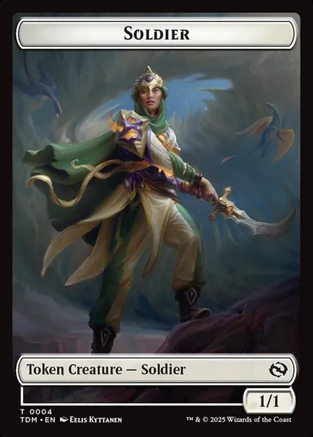 Soldier, carte Magic TTDM 4 — extension Tarkir: Dragonstorm Tokens