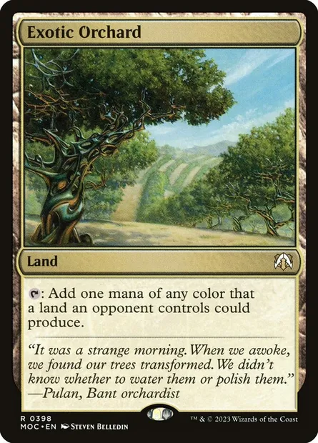 Exotic Orchard, Magic card MOC 398 — March of the Machine Commander set