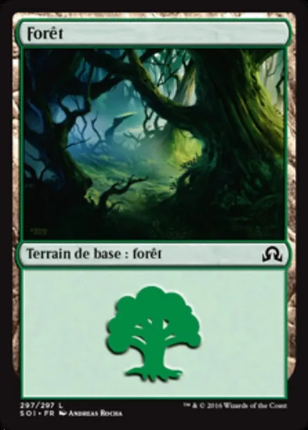 Forêt, carte Magic SOI 297 — extension Ténèbres sur Innistrad