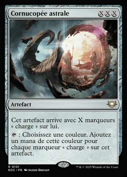 Cornucopée astrale, carte Magic EOC 131 — extension Edge of Eternities Commander