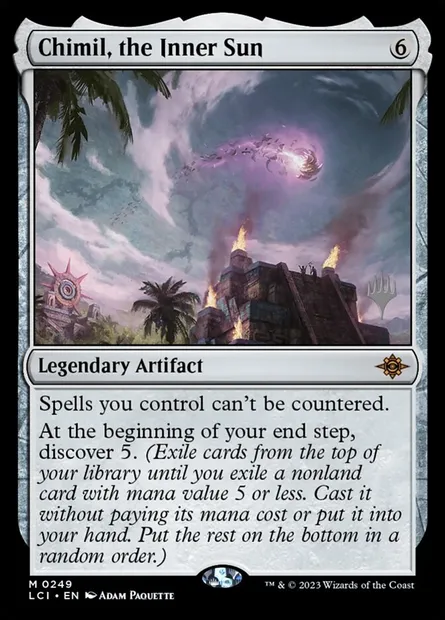Chimil, the Inner Sun, carte Magic PLCI 249p — extension The Lost Caverns of Ixalan Promos