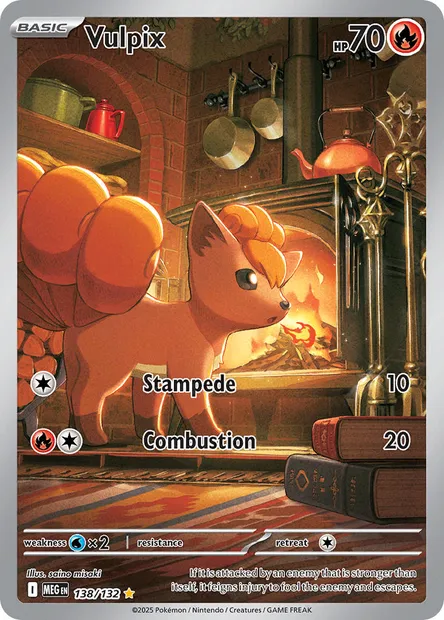 Vulpix, Pokémon card MEG 138 — Mega Evolution set