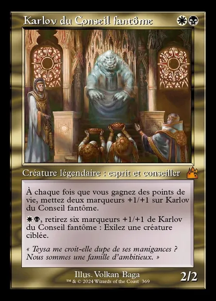 Karlov du Conseil fantôme, carte Magic RVR 369 — extension Ravnica Remastered