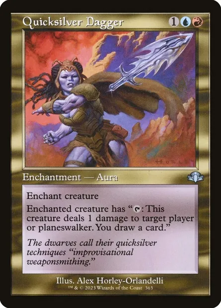Quicksilver Dagger, Magic card DMR 363 — Dominaria Remastered set