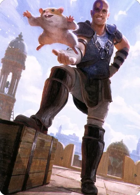 Minsc & Boo, Timeless Heroes // Minsc & Boo, Timeless Heroes, carte Magic ACLB 72 — extension Battle for Baldur's Gate Art Series