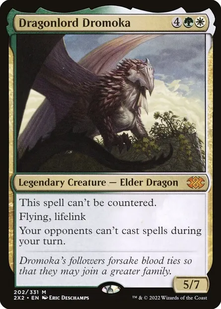 Dragonlord Dromoka, Magic card 2X2 202 — Double Masters 2022 set