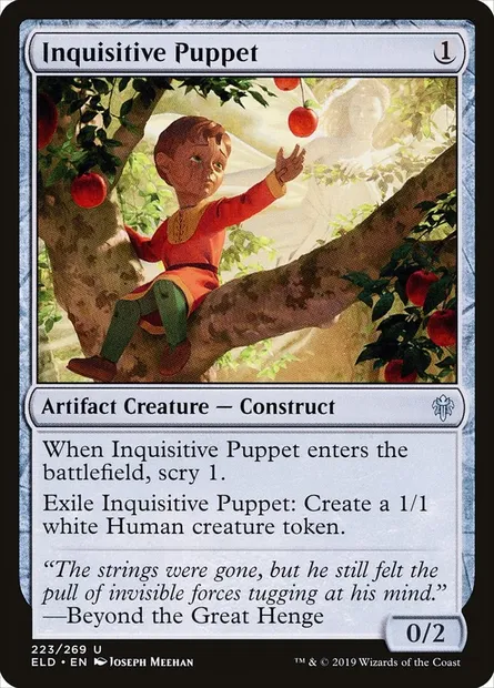 Inquisitive Puppet, Magic card ELD 223 — Throne of Eldraine set