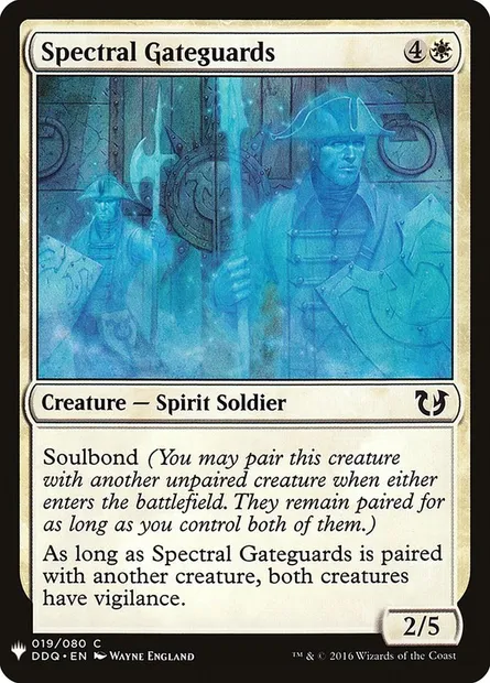 Spectral Gateguards, Magic card PLST DDQ-19 — The List set