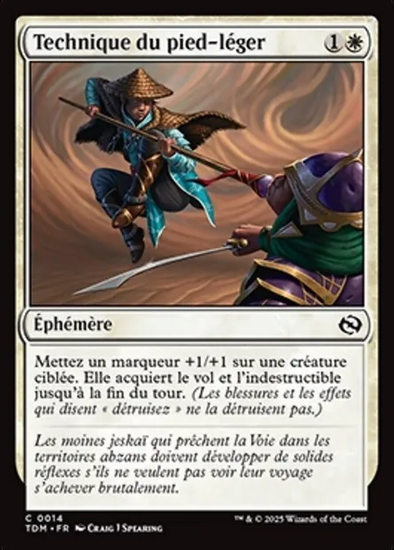 Technique du pied-léger, carte Magic TDM 14 — extension Tarkir: Dragonstorm