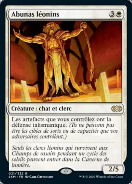 Abunas léonins, carte Magic 2XM 21 — extension Double Masters