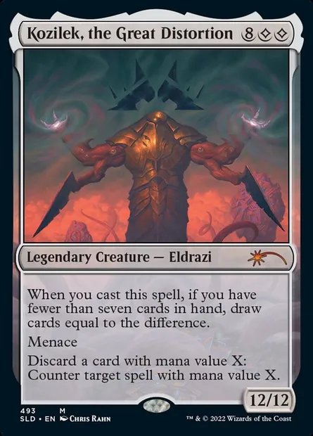 Kozilek, the Great Distortion, Magic card SLD 493 — Secret Lair Drop set