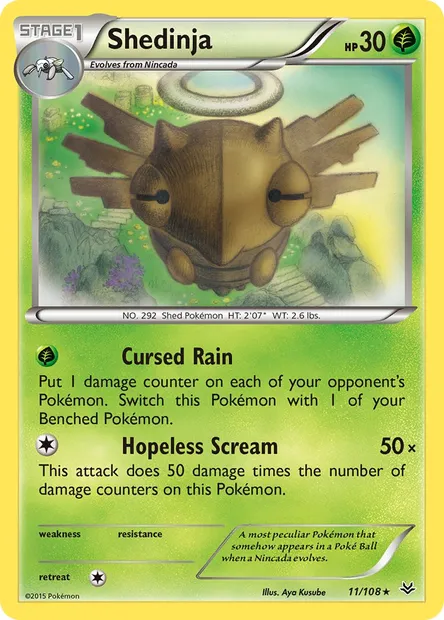 Shedinja, Pokémon card ROS 11 — Roaring Skies set