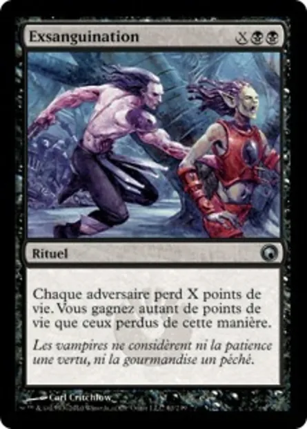 Exsanguination, carte Magic SOM 61 — extension Cicatrices de Mirrodin