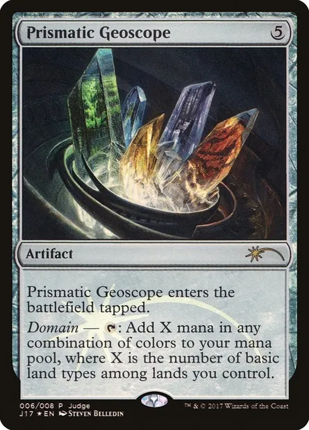 Prismatic Geoscope, Magic card J17 6 — Judge Gift Cards 2017 set