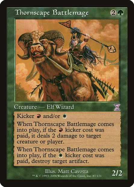 Thornscape Battlemage, Magic card TSB 87 — Time Spiral Timeshifted set