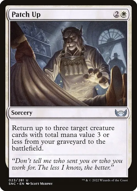 Patch Up, Magic card SNC 23 — Streets of New Capenna set