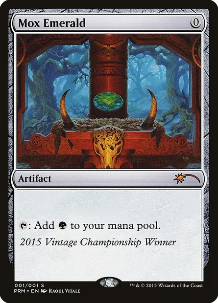 Mox Emerald, Magic card OVNT 2015 — Vintage Championship set