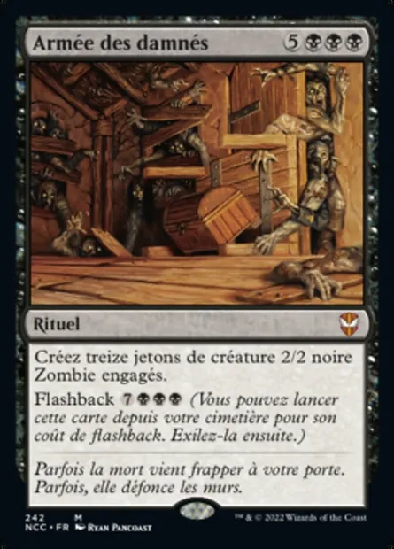 Armée des damnés, carte Magic NCC 242 — extension New Capenna Commander