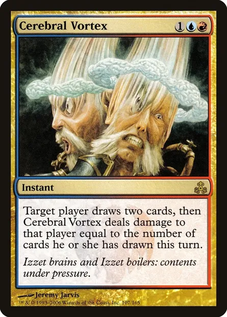 Cerebral Vortex, Magic card GPT 107 — Guildpact set