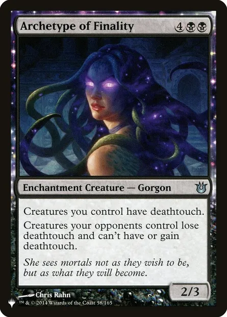 Archetype of Finality, Magic card PLST BNG-58 — The List set