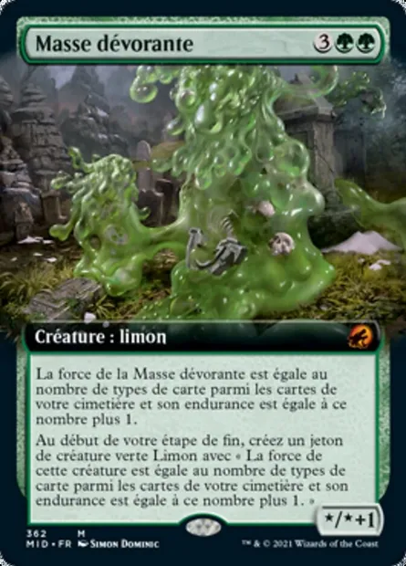 Masse dévorante, carte Magic MID 362 — extension Innistrad : chasse de minuit