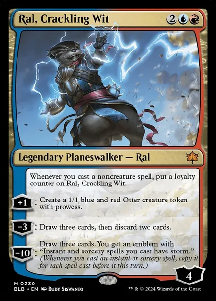 Ral, Crackling Wit, Magic card BLB 230 — Bloomburrow set