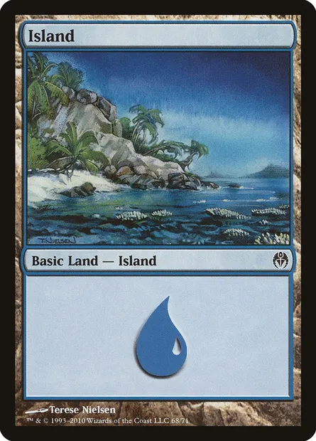 Île, carte Magic DDE 68 — extension Duel Decks: Phyrexia vs. the Coalition
