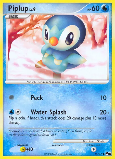 Tiplouf, carte Pokémon P8 15 — extension POP Series 8