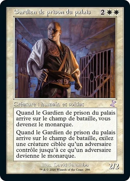 Gardien de prison du palais, carte Magic TSR 298 — extension Spirale Temporelle Remastered