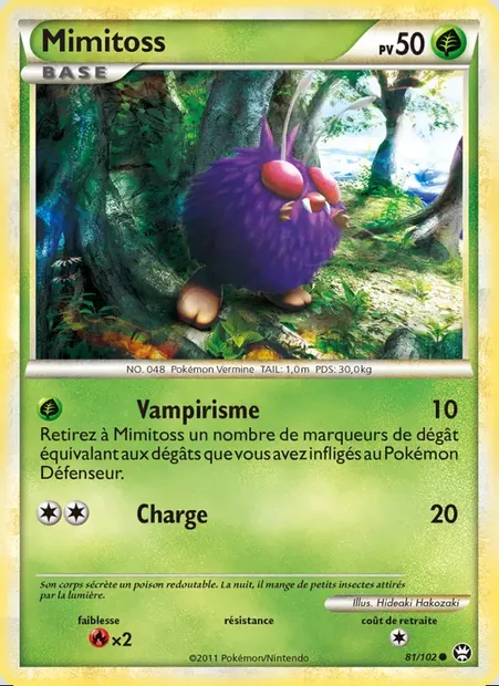 Mimitoss, carte Pokémon TM 81 — extension Triomphant