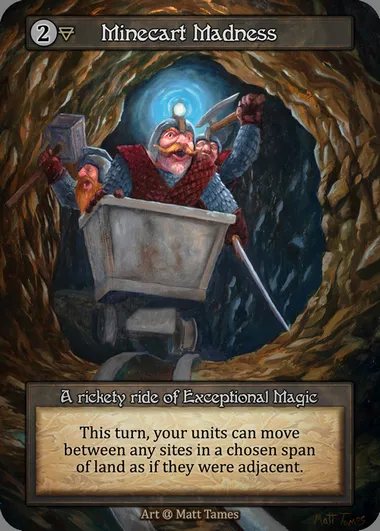 Minecart Madness, carte Sorcery ALP 239 — extension Alpha
