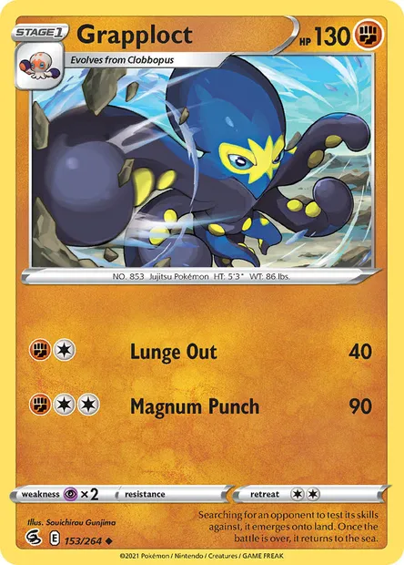 Grapploct, Pokémon card FST 153 — Fusion Strike set