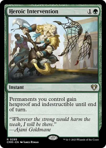 Heroic Intervention, Magic card CMM 295 — Commander Masters set