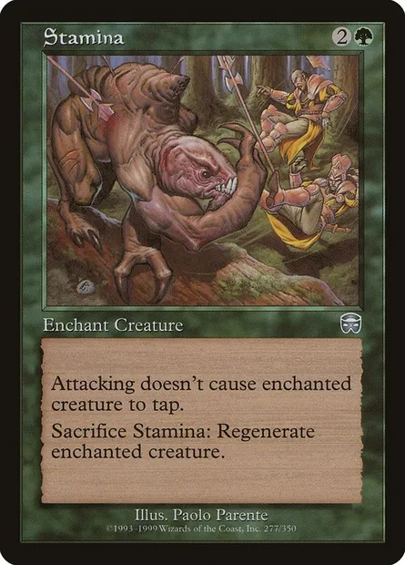 Vigueur, carte Magic MMQ 277 — extension Masques de Mercadia